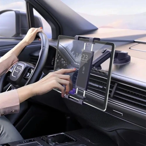 Kup Uchwyt automobilový na palubní desku / sklo / do mřížky pro tablet Tech-Protect V4 Univerzální držák na tablet na čelní sklo a palubní desku černý - THP3905 - {ean13} - Sklep Home Screen
