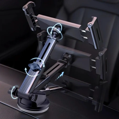 Kup Uchwyt automobilový na palubní desku / sklo / do mřížky pro tablet Tech-Protect V4 Univerzální držák na tablet na čelní sklo a palubní desku černý - THP3905 - {ean13} - Sklep Home Screen