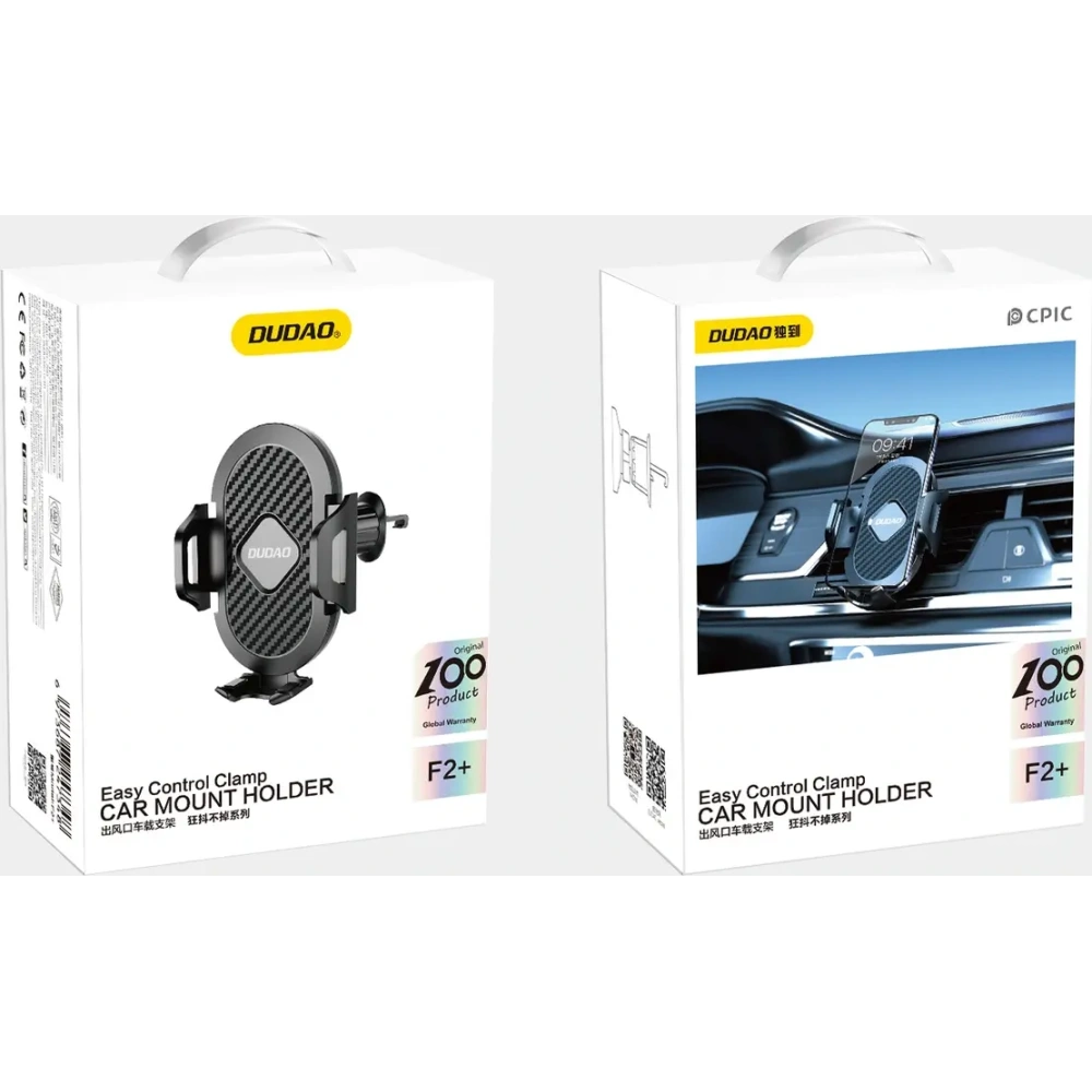 Uchwyt samochodowy do kratki Dudao F2+ zaciskowy czarny