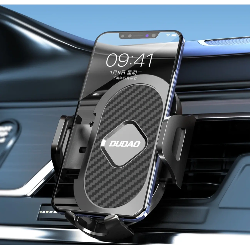 Uchwyt samochodowy do kratki Dudao F2+ zaciskowy czarny