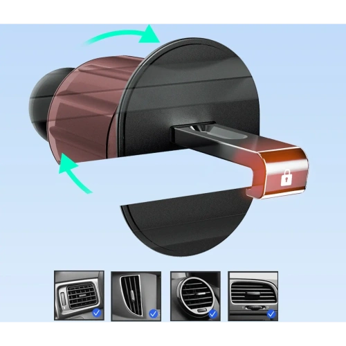Buy Dudao F2+ grille car mount clamp black - DDA355 - {ean13} - Home Screen Store Europe
