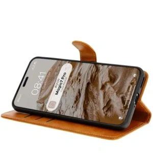 Kup Etui z klapką Bizon Case Pocket do Honor Magic7 Pro brązowe - BIZ8344 - {ean13} - Sklep Home Screen