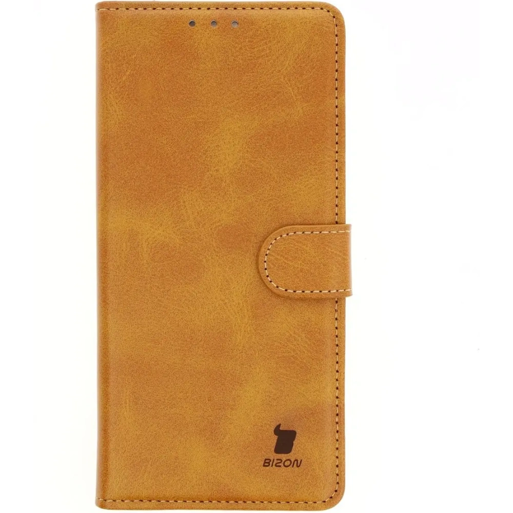 Etui z klapką Bizon Case Pocket do Motorola Moto G15 / G15 Power / G05 brązowe