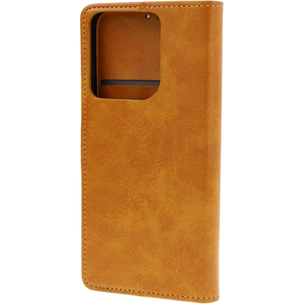 Etui z klapką Bizon Case Pocket do Motorola Moto G15 / G15 Power / G05 brązowe