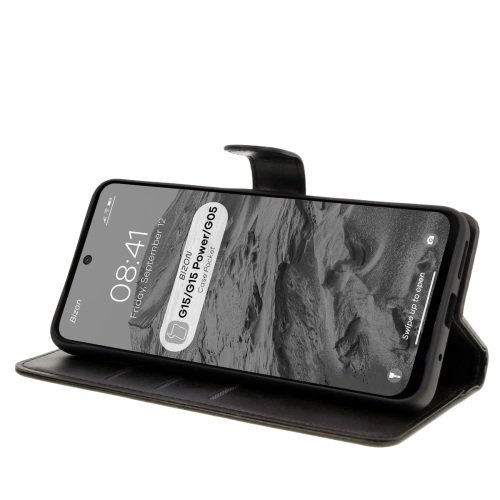 Kup Etui z klapką Bizon Case Pocket do Motorola Moto G15 / G15 Power / G05 czarne - BIZ8348 - {ean13} - Sklep Home Screen