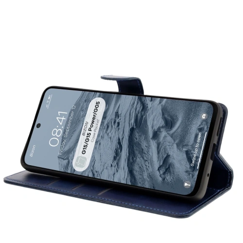 Kup Bizon Case Pocket Motorola Moto G15 / G15 Power / G05 tengerészkék - BIZ8349 - {ean13} - Sklep Home Screen