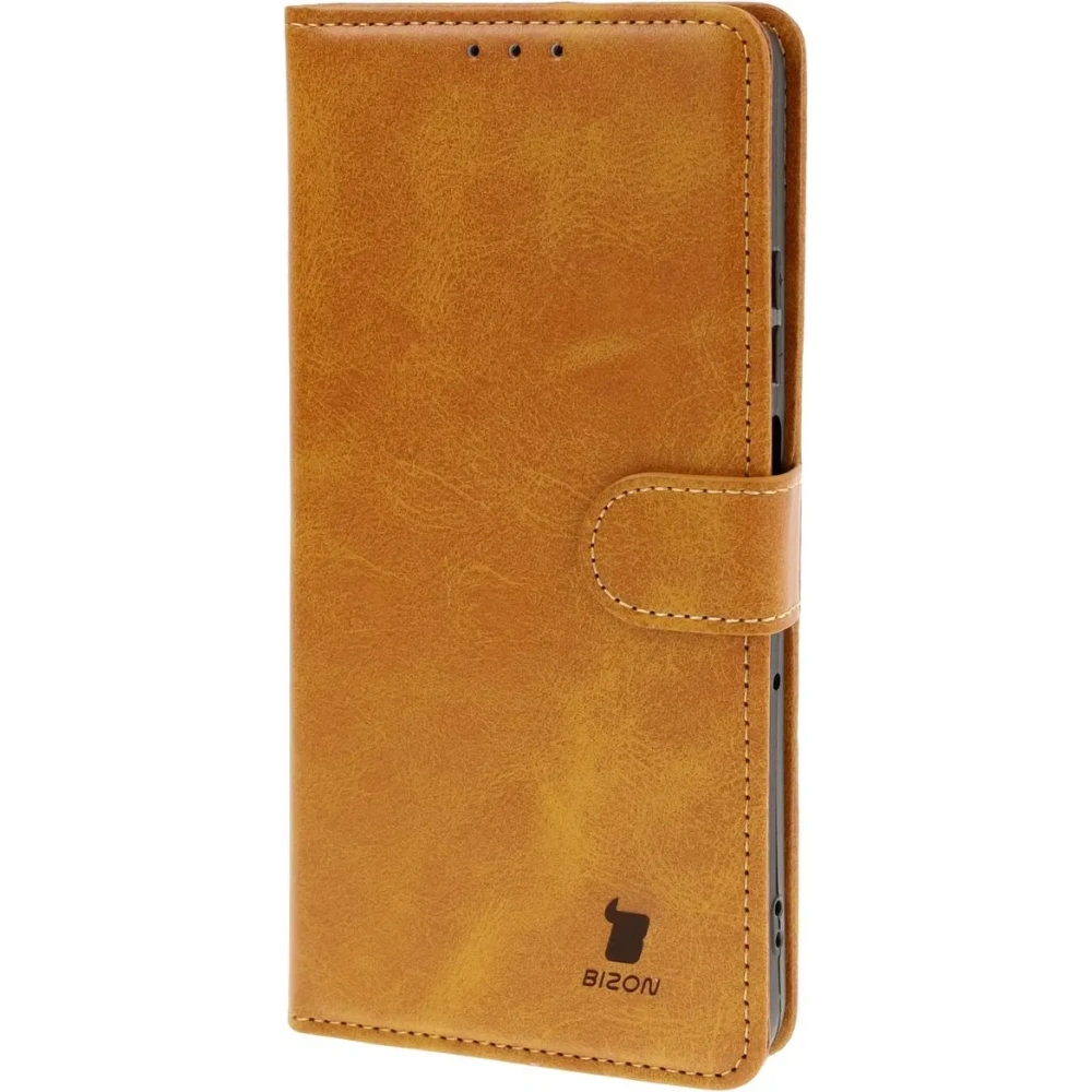 Etui z klapką Bizon Case Pocket do Motorola Moto G75 5G brązowe