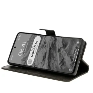 Kup Etui z klapką Bizon Case Pocket do Motorola Moto G75 5G czarne - BIZ8351 - {ean13} - Sklep Home Screen