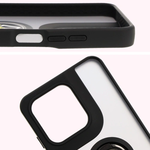 Buy Bizon Case Hybrid Ring Motorola Moto G15 / G15 Power smoky with a black frame - BIZ8354 - {ean13} - Home Screen Store Europe