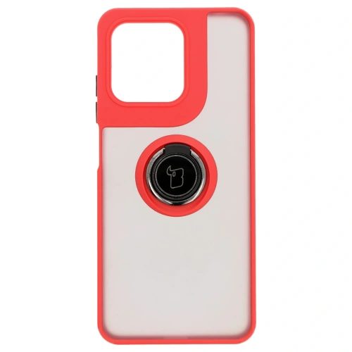 Kup Etui z uchwytem na palec Bizon Case Hybrid Ring do Motorola Moto G15 / G15 Power przydymione z czerwoną ramką - BIZ8355 - {ean13} - Sklep Home Screen