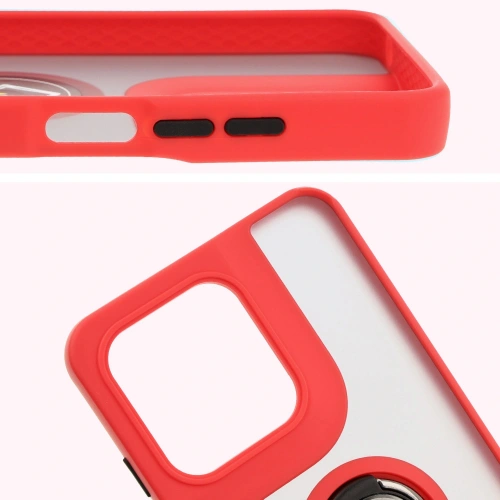 Kup Etui z uchwytem na palec Bizon Case Hybrid Ring do Motorola Moto G15 / G15 Power przydymione z czerwoną ramką - BIZ8355 - {ean13} - Sklep Home Screen