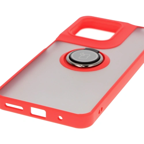 Kup Etui z uchwytem na palec Bizon Case Hybrid Ring do Motorola Moto G15 / G15 Power przydymione z czerwoną ramką - BIZ8355 - {ean13} - Sklep Home Screen