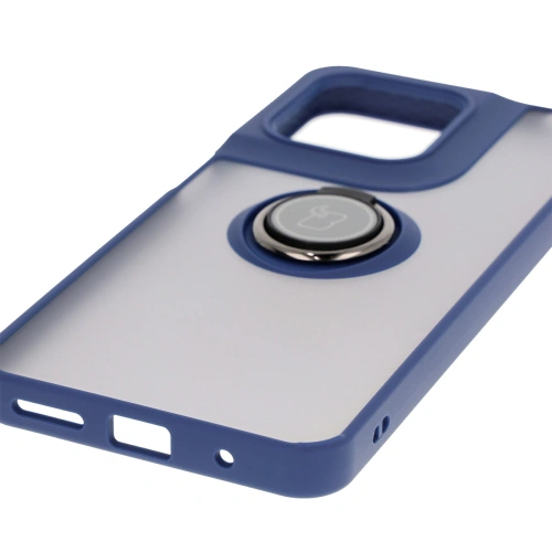 Kup Bizon Case Hybrid Ring Motorola Moto G15 / G15 Power füstös sötétkék kerettel - BIZ8356 - {ean13} - Sklep Home Screen