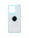 Kup Etui z uchwytem na palec Bizon Case Hybrid Ring do Motorola Moto G15 / G15 Power przydymione z jasnoniebieską ramką - BIZ8357 - {ean13} - Sklep Home Screen