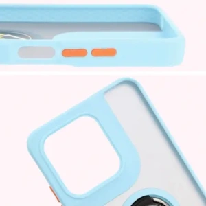 Buy Bizon Case Hybrid Ring Motorola Moto G15 / G15 Power smoky with a light blue frame - BIZ8357 - {ean13} - Home Screen Store Europe