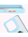 Kup Etui z uchwytem na palec Bizon Case Hybrid Ring do Motorola Moto G15 / G15 Power przydymione z jasnoniebieską ramką - BIZ8357 - {ean13} - Sklep Home Screen