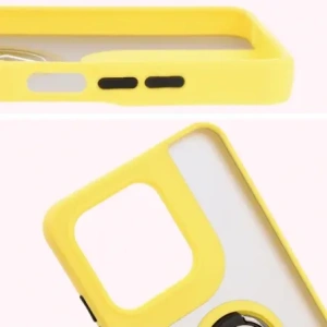 Buy Bizon Case Hybrid Ring Motorola Moto G15 / G15 Power smoky with a yellow frame - BIZ8358 - {ean13} - Home Screen Store Europe