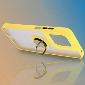 Buy Bizon Case Hybrid Ring Motorola Moto G15 / G15 Power smoky with a yellow frame - BIZ8358 - {ean13} - Home Screen Store Europe