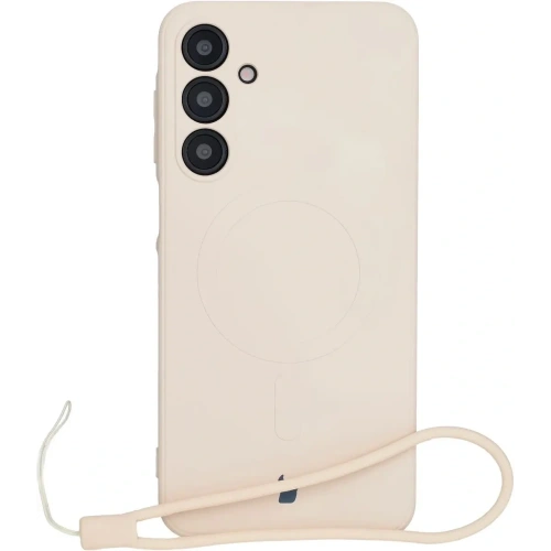Kup Silikonowe etui z pierścieniem magnetycznym Bizon Case Silicone Magnetic Sq do Samsung Galaxy A16 4G / 5G beżowe - BIZ8359 - {ean13} - Sklep Home Screen