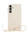 Kup Silikonowe etui z pierścieniem magnetycznym Bizon Case Silicone Magnetic Sq do Samsung Galaxy A16 4G / 5G beżowe - BIZ8359 - {ean13} - Sklep Home Screen