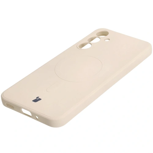 Kup Silikonové pouzdro s magnetickým kroužkem Bizon Case Silicone Magnetic Sq pro Samsung Galaxy A16 4G / 5G béžové - BIZ8359 - {ean13} - Sklep Home Screen