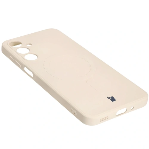 Kup Silikonowe etui z pierścieniem magnetycznym Bizon Case Silicone Magnetic Sq do Samsung Galaxy A16 4G / 5G beżowe - BIZ8359 - {ean13} - Sklep Home Screen