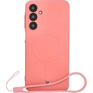 Kup Silikonowe etui z pierścieniem magnetycznym Bizon Case Silicone Magnetic Sq do Samsung Galaxy A16 4G / 5G brudnoróżowe - BIZ8360 - {ean13} - Sklep Home Screen