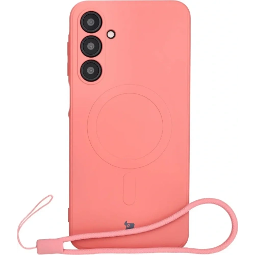 Kup Silikonowe etui z pierścieniem magnetycznym Bizon Case Silicone Magnetic Sq do Samsung Galaxy A16 4G / 5G brudnoróżowe - BIZ8360 - {ean13} - Sklep Home Screen