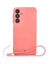 Kup Silikonowe etui z pierścieniem magnetycznym Bizon Case Silicone Magnetic Sq do Samsung Galaxy A16 4G / 5G brudnoróżowe - BIZ8360 - {ean13} - Sklep Home Screen