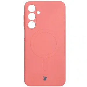 Kup Silikonowe etui z pierścieniem magnetycznym Bizon Case Silicone Magnetic Sq do Samsung Galaxy A16 4G / 5G brudnoróżowe - BIZ8360 - {ean13} - Sklep Home Screen