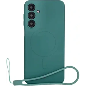 Kup Silikonowe etui z pierścieniem magnetycznym Bizon Case Silicone Magnetic Sq do Samsung Galaxy A16 4G / 5G ciemnozielone - BIZ8361 - {ean13} - Sklep Home Screen