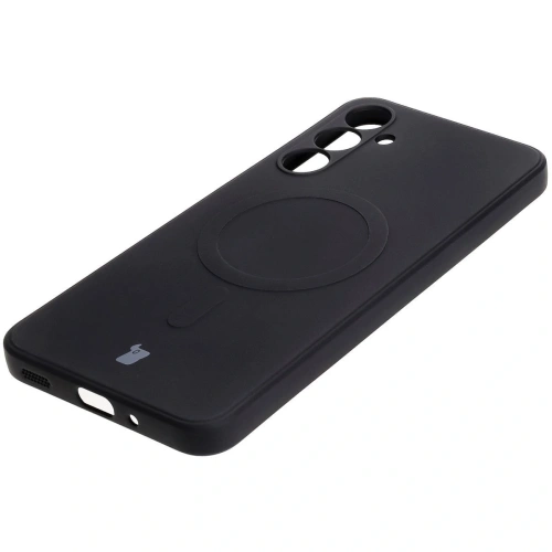 Kup Silikonové pouzdro s magnetickým kroužkem Bizon Case Silicone Magnetic Sq pro Samsung Galaxy A16 4G / 5G černé - BIZ8362 - {ean13} - Sklep Home Screen