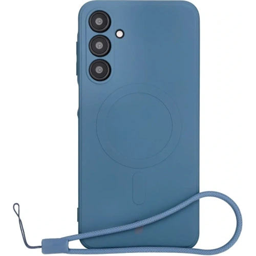 Kup Silikonové pouzdro s magnetickým kroužkem Bizon Case Silicone Magnetic Sq pro Samsung Galaxy A16 4G / 5G tmavě modré - BIZ8363 - {ean13} - Sklep Home Screen