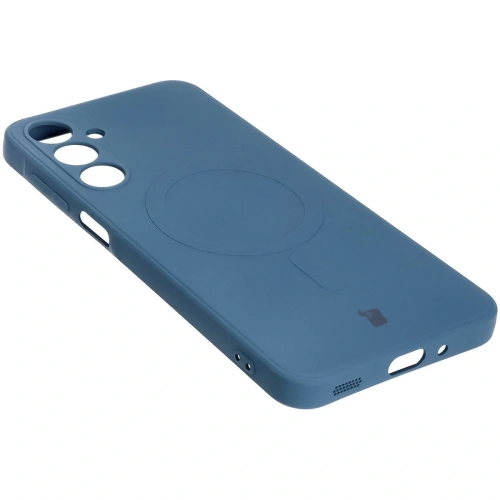 Kup Silikonové pouzdro s magnetickým kroužkem Bizon Case Silicone Magnetic Sq pro Samsung Galaxy A16 4G / 5G tmavě modré - BIZ8363 - {ean13} - Sklep Home Screen