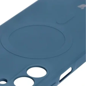 Kup Silikonové pouzdro s magnetickým kroužkem Bizon Case Silicone Magnetic Sq pro Samsung Galaxy A16 4G / 5G tmavě modré - BIZ8363 - {ean13} - Sklep Home Screen