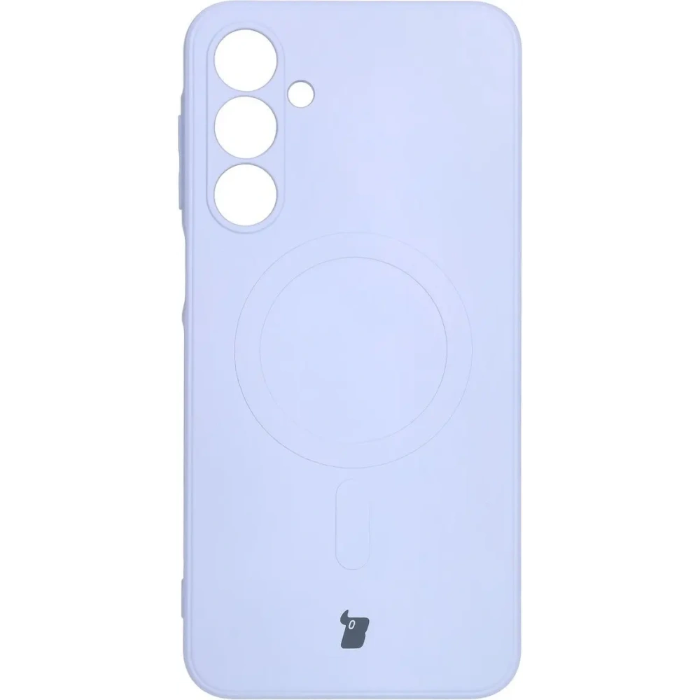 Silikonowe etui z pierścieniem magnetycznym Bizon Case Silicone Magnetic Sq do Samsung Galaxy A16 4G / 5G jasnofioletowe