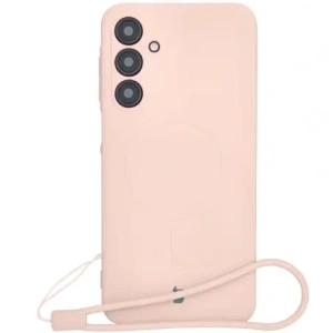 Kup Silikonowe etui z pierścieniem magnetycznym Bizon Case Silicone Magnetic Sq do Samsung Galaxy A16 4G / 5G jasnoróżowe - BIZ8365 - {ean13} - Sklep Home Screen
