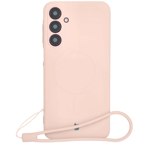 Kup Silikonowe etui z pierścieniem magnetycznym Bizon Case Silicone Magnetic Sq do Samsung Galaxy A16 4G / 5G jasnoróżowe - BIZ8365 - {ean13} - Sklep Home Screen