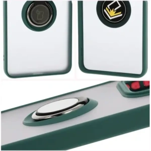 Kup Bizon Case Hybrid Ring Xiaomi Redmi Note 14 5G fumurie cu un cadru verde închis - BIZ8369 - {ean13} - Sklep Home Screen