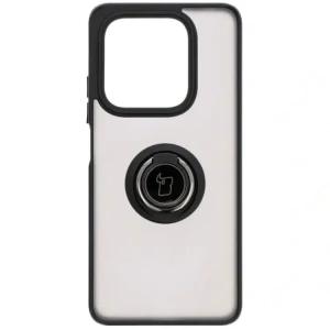 Kup Bizon Case Hybrid Ring Xiaomi Redmi Note 14 5G fumuriu cu un cadru negru - BIZ8370 - {ean13} - Sklep Home Screen