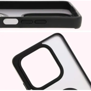 Kup Bizon Case Hybrid Ring Xiaomi Redmi Note 14 5G fumuriu cu un cadru negru - BIZ8370 - {ean13} - Sklep Home Screen