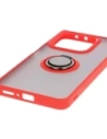 Kup Etui z uchwytem na palec Bizon Case Hybrid Ring do Xiaomi Redmi Note 14 5G przydymione z czerwoną ramką - BIZ8371 - {ean13} - Sklep Home Screen