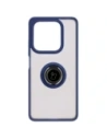 Kup Bizon Case Hybrid Ring Xiaomi Redmi Note 14 5G fumuriu cu un cadru de culoare albastru închis - BIZ8372 - {ean13} - Sklep Home Screen