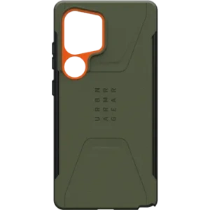 Kup UAG Urban Armor Gear Civilian Pro Samsung Galaxy S25 Ultra 5G beépített mágneses modulal (olíva/narancs) - UAG1486 - {ean13} - Sklep Home Screen