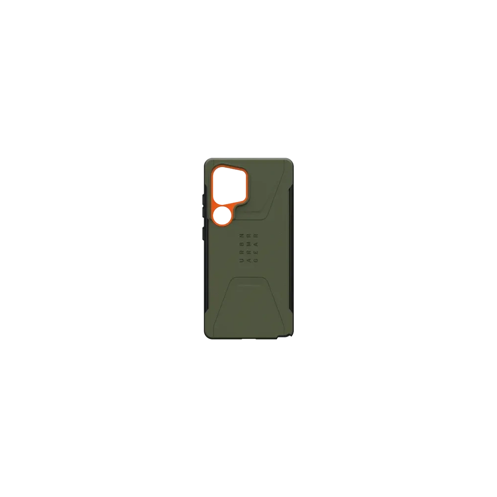 Etui UAG Urban Armor Gear Civilian Pro Samsung Galaxy S25 Ultra 5G z wbudowanym modułem magnetycznym (olive/orange)