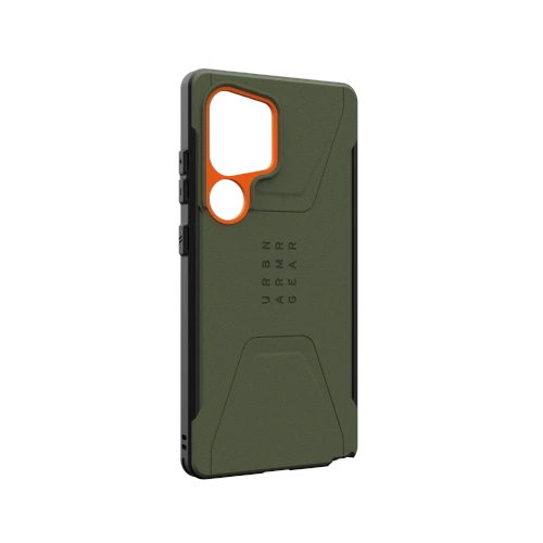Kup UAG Urban Armor Gear Civilian Pro Samsung Galaxy S25 Ultra 5G mit integriertem magnetischen Modul (oliv/orange) - UAG1486 - {ean13} - Sklep Home Screen