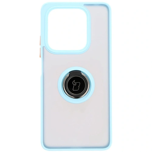 Kup Bizon Case Hybrid Ring Xiaomi Redmi Note 14 5G fumuriu cu un cadru de culoare albastră deschisă - BIZ8373 - {ean13} - Sklep Home Screen