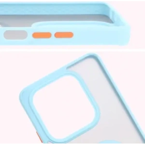 Kup Bizon Case Hybrid Ring Xiaomi Redmi Note 14 5G fumuriu cu un cadru de culoare albastră deschisă - BIZ8373 - {ean13} - Sklep Home Screen