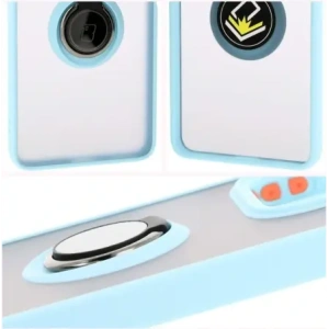Kup Bizon Case Hybrid Ring Xiaomi Redmi Note 14 5G fumuriu cu un cadru de culoare albastră deschisă - BIZ8373 - {ean13} - Sklep Home Screen