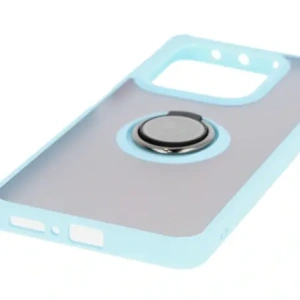 Kup Bizon Case Hybrid Ring Xiaomi Redmi Note 14 5G fumuriu cu un cadru de culoare albastră deschisă - BIZ8373 - {ean13} - Sklep Home Screen